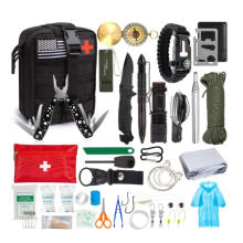 SOS Emergency Emergency Survival Kit, Professional Survival Gear Tool with First Aid Kit ,Survival Gear Kit with Molle Pouch